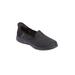 Women's Hands-Free Slip-Ins™ Captivating Flat by Skechers in Black Medium (Size 8 M)