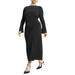 Plus Size Women's Relaxed Knit Maxi Dress by ELOQUII in Black Onyx (Size 16)