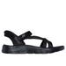 Skechers Women's Slip-Ins: GO WALK Flex SD - Illuminate Sandals | Size 6.0 | Black | Textile | Vegan | Machine Washable