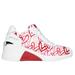 Skechers Women's Mark Nason x JGoldcrown: A Wedge Sneaker | Size 7.0 | White/Red | Textile/Leather