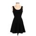 Papaya Casual Dress - Mini: Black Solid Dresses - Women's Size Small