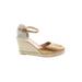 Gaimo Wedges: Gold Solid Shoes - Women's Size 40 - Almond Toe