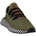 adidas Mens Deerupt Runner Lace Up Sneakers Shoes Casual - Green, Raw Khaki Core Black Easy Orange, 9 UK