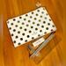 Kate Spade Office | Kate Spade Pencil Pouch | Color: Gold/White | Size: Os