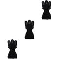 Happyyami 3pcs Archery Finger Stall Recurve Bow Glove Professional Archery Supply Three Finger Archery Gloves Bow and Finger Glove Equipment Deerseeker Glove Finger Cot Leather Adjustable