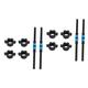 2 Sets Dumbbell Bar Strength Training Gym Equipment for Home Barbell Connecting Rod Hand Bell Grip Rod Dumbbells Accessories Strength Bars Threaded Dumbbell Handles Household Pole