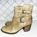 Anthropologie Shoes | Anthropologie Naya Leather Buckle Boots Beige Neutral Size 7.5 | Color: Cream/Tan | Size: 7.5