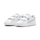 Sneaker PUMA "Smash 3.0 Leather Sneakers Jugendliche" Gr. 27.5, bunt (white grape mist blue skies purple) Kinder Schuhe