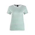 T-Shirt BOSS ORANGE "C_Esla_Striped Premium Damenmode" Gr. L (40), grün (grün weiß) Damen Shirts Jersey