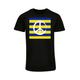 T-Shirt MERCHCODE "Herren Peace - Stripe Basic T-Shirt" Gr. S, schwarz (black) Herren Shirts T-Shirts