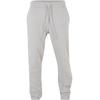 Jogginghose URBAN CLASSICS "Urban Classics Herren Button Down Sweatpants", Herren, Gr. XL, US-Größen, grau (lightasphalt), 80% Baumwolle, 20% Polyester, unifarben, normal, Hosen
