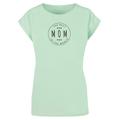T-Shirt MERCHCODE "Damen Ladies Mothers Day - The best mom T-Shirt" Gr. L, grün (neomint) Herren Shirts T-Shirts