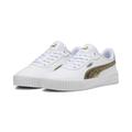 Sneaker PUMA "Carina 2.0 Metallic Shine Sneakers Damen" Gr. 37.5, weiß (white gold silver metallic) Schuhe Sneaker