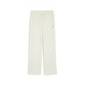 Sporthose PUMA "CLASSICS Relaxed Gerippte Jogginghose Damen" Gr. L, Normalgrößen, weiß (frosted ivory white) Damen Hosen Trainingshosen