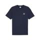 T-Shirt PUMA "CLASSICS mit kleinem Logo Herren" Gr. M, blau (club navy blue) Herren Shirts T-Shirts