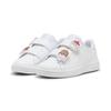 Sneaker PUMA "PUMA Smash 3.0 Badges Sneakers Mädchen", Kinder, Gr. 34, weiß (weiß grün illusion), Obermaterial: Synthetik, Textil; Futter: Textil; Laufsohle: Gummi, Schuhe