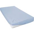 Spannbettlaken PRIMERA "Mako-Feinjersey Spannbetttuch" Laken Gr. B/L: 180-200 cm x 200 cm 1 St., Mako-Jersey, 22 cm, 180-200 x 200 cm, blau (blue sky) Spannbettlaken