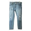 Levi's Jeans | Levi's 511 Mens Size 36x33 Blue Distressed 100% Cotton Denim Slim Fit Jeans | Color: Blue | Size: 36