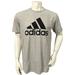 Adidas Shirts | Adidas Mens Athletic T-Shirt Gray Black Logo Short Sleeve L New | Color: Black/Gray | Size: L