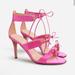 J. Crew Shoes | J. Crew Nwt Collection Rylie Lace-Up Heels In Italian Satin - Pink | Color: Pink | Size: Various