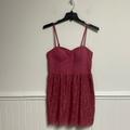 American Eagle Outfitters Dresses | American Eagle Outfitters Dress Dusty Rose Lace Bustier Dress Size L | Color: Pink | Size: L