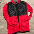 Adidas Jackets & Coats | Adidas Climate Heat Zip Up Jacket Quilted Fleece Small | Color: Black/Red | Size: S