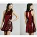 Free People Dresses | Free People Sequin Dress Xs | Color: Purple/Red | Size: Xs