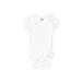 Gerber Short Sleeve Onesie: White Solid Bottoms - Size 0-3 Month