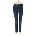 Old Navy Jeggings - Super Low Rise Skinny Leg Boyfriend: Blue Bottoms - Women's Size 12 - Dark Wash