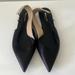 Burberry Shoes | Burberry Black Leather Slingbacks Flats Shoes Size 39.5/9.5 | Color: Black | Size: 9.5