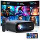 NexiGo PJ40 (Gen 3) Projector with WiFi and Bluetooth, D65 Calibrated, Native 1080P, 4K Supported, Projector for Outdoor Movies, 20W Speakers, Home Theater, Compatible w/TV Stick, iOS, Android