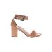 COCONUTS by Matisse Heels: Tan Solid Shoes - Women's Size 7 - Open Toe