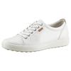 Sneaker ECCO "SOFT 7 W", Damen, Gr. 38, beige (creme), Leder, sportlich, Schuhe, mit Label, Freizeitschuh, Halbschuh, Schnürschuh, schmale Form