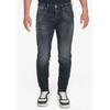 Slim-fit-Jeans LE TEMPS DES CERISES "700/11", Herren, Gr. 33, US-Größen, grau (anthrazit), 99% Baumwolle, 1% Elasthan, casual, Jeans, im Slim Fit-Schnitt