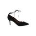 Aquazzura Heels: Pumps Stilleto Cocktail Party Black Print Shoes - Women's Size 39.5 - Pointed Toe