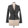 Calvin Klein Blazer Jacket: Gray Marled Jackets & Outerwear - Women's Size 12 Petite