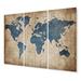 Breakwater Bay Ancient Map of the World II - World Map Metal Wall Decor Set in Blue | Wayfair 6140798EA2AF420AB8A40DF1B5301A1F