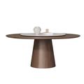 STAR BANNER Round Dining Table Wood in Brown/Gray/White | 29.52 H x 70.86 W x 70.86 D in | Wayfair 09XYC147RQRA76XX2UQR