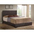 Hokku Designs Birkbeck Upholstered Standard Bed Metal in Brown | King | Wayfair D66EA003F9BF439C82B893F4EF745A45