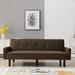 Latitude Run® Home Furniture Sectionals Sofa Linen Sofabed w/ Eucalyptus Wood Frame For Living Room Linen in Brown | Wayfair