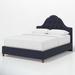 Birch Lane™ Alpine Tufted Upholstered Low Profile Standard Bed Metal in Blue/Black | Queen | Wayfair 7857B4A9CF974D53AC221EE0E6AC4C5F