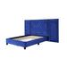 Rosdorf Park Jericah King Tufted Platform Bed Upholstered/Velvet, Crystal | 61 H x 118 W x 86 D in | Wayfair 5EC8B88FC834457CB873660BA5AAD157
