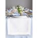 Solino Home Classic Hemstitch - 100% Pure Linen Table Runner Linen in White | 108 W x 16 D in | Wayfair SH16HSTR108WE16