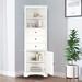 Red Barrel Studio® Kenmore Freestanding Linen Cabinet Manufactured Wood in White | 68.31 H x 15.01 W x 10.01 D in | Wayfair