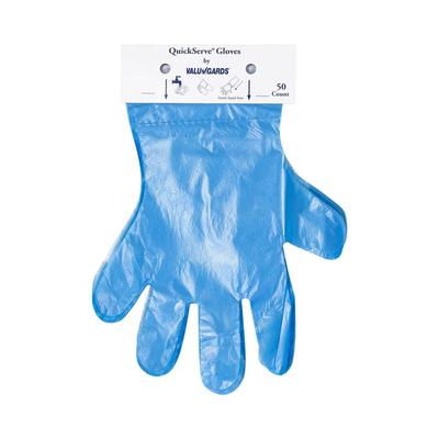 Handgards 303362370 Valugard Disposable Poly Gloves - Powder Free, Blue, One Size
