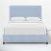 Canora Grey Shellena Low Profile Standard Bed Upholstered/Cotton in Black | 56 H x 82 W x 87 D in | Wayfair 0A02B232DE92445A8D145CAEA06E5FBF