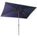 Arlmont & Co. Ronal 118.5" Square Market Umbrella, Polyester in Blue/Navy | 79 H x 118.5 W x 98.5 D in | Wayfair BDFBE4AA95CA4C46AC81A5C80CCDB019