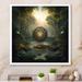 Ebern Designs Sacred Mandala Hovering In Mystical Landscape I On Canvas Print Canvas, Cotton in White | 36 H x 36 W x 1.5 D in | Wayfair