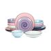 Orren Ellis Ceramic 16-pieces Dinnerware Set, Ceramic Dishes Set For 4, Kitchen Plates & Bowls Sets, Dinner Plates Set For Salad Dessert | Wayfair