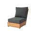 Millwood Pines Arrihanna Teak Outdoor Armless Lounge Chair Wood in Gray | 31 H x 25.5 W x 41 D in | Wayfair E423FDD7DC7D4ED58FE6CA8A08D7A6BC